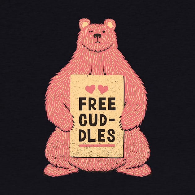 Cute Bear Free Cuddles Pink by Tobe_Fonseca